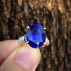 10.28ct Oval Cut Sapphire Engagement Ring 