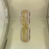 7.55ct Round Cut Yellow Sapphire Wedding Band 