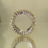 7.55ct Round Cut Yellow Sapphire Wedding Band 