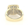 4ct Princess Cut White Sapphire Engagement Ring in Gold