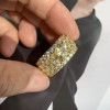 18ctw Cushion Cut Yellow Sapphire Men's Eternity Ring