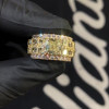 18ctw Cushion Cut Yellow Sapphire Men's Eternity Ring