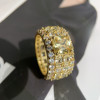 18ctw Cushion Cut Yellow Sapphire Men's Eternity Ring