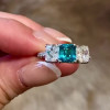9.15ct Three-stone Cushion Cut Wedding Eternity Ring