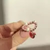 White Pearl Free Open Ring