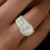 23ctw Men's Iced Out Ring in Sterling Silver