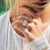 23ctw Men's Iced Out Ring in Sterling Silver