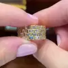 12.75ct Baguette Cut White Sapphire Eternity Ring 