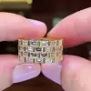 12.75ct Baguette Cut White Sapphire Eternity Ring 