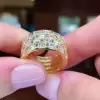 12.75ct Baguette Cut White Sapphire Eternity Ring 