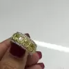 16.75ct Radiant Cut Yellow Sapphire Eternity Ring