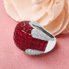 23.75ct  Invisible Setting Ruby Cocktail Ring