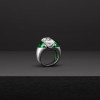 9.88ct Three-stone Emerald Cut Engagement Ring