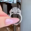 11ct Three-stone Pear Cut White Sapphire Engagement Ring