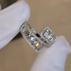 13.5CTW Emerald Cut White Sapphire Wedding Band