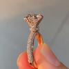 2ct Round Cut White Sapphire Engagement Ring