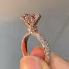 2ct Round Cut White Sapphire Engagement Ring