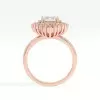 3.7ct Art Deco Emerald Cut White Sapphire Engagement Ring