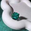 16ct Cushion Cut Emerald Vintage Cocktail Ring