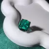 16ct Cushion Cut Emerald Vintage Cocktail Ring
