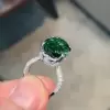 16ct Cushion Cut Emerald Vintage Cocktail Ring
