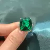 16ct Cushion Cut Emerald Vintage Cocktail Ring