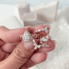 2ct Pear Cut White Sapphire 3pcs Bridal Set in Rose Gold