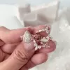 2ct Pear Cut White Sapphire 3pcs Bridal Set in Rose Gold