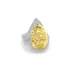 9.3ct Pear Cut Yellow Sapphire Engagement Ring