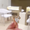 14ct Cushion Cut Champagne Sapphire Three-stone Ring