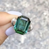 14ct Emerald Art Deco Vintage Cocktail Ring