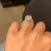 6.8ct Cushion Cut White Sapphire 2pcs Bridal Set