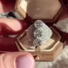 4.95ct Round Cut White Sapphire Engagement Ring