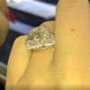 7ct Halo Emerald Cut White Sapphire Engagement Ring