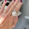 3ct Pear Cut White Sapphire Vintage Bold Engagement Ring