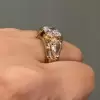 3.5ct Horizental Bezel Radiant Cut Cocktail Ring