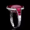 9.5ct Cushion Cut Ruby Cocktail Ring