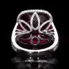 9.5ct Cushion Cut Ruby Cocktail Ring
