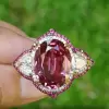 6ct Oval Cut Ruby Engagement Ring