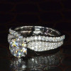 2.7ct Round Cut White Saphhire Wedding Set