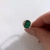 5ct Emerald Cut Bezel Set Engagement Ring