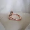 3.5ct Round Cut Ruby & White Sapphire Pave Ring in Rose Gold