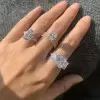 4.5ct Three-stone Radiant Cut Engagement Ring