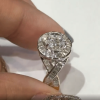 4.5ct Round Cut Cut White Sapphire Engagement Ring in Gold 