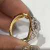 4.5ct Round Cut Cut White Sapphire Engagement Ring in Gold 
