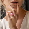 3ct Halo Round Cut White Sapphire Wedding Ring Set
