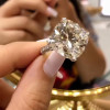 14ct Cushion Cut White Sapphire Engagement Ring