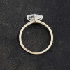 Simple 2.5ct Pear Cut White Sapphire Engagement Ring