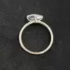 Simple 2.5ct Pear Cut White Sapphire Engagement Ring