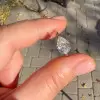 Simple 2.5ct Pear Cut White Sapphire Engagement Ring